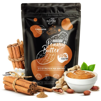 Nustino – Arašídové máslo v prášku – Cinnamon (bez přidaného cukru) 400 g