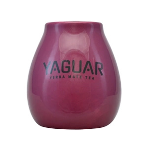 Keramická kalabása s logem Yaguar (fialová) 350 ml