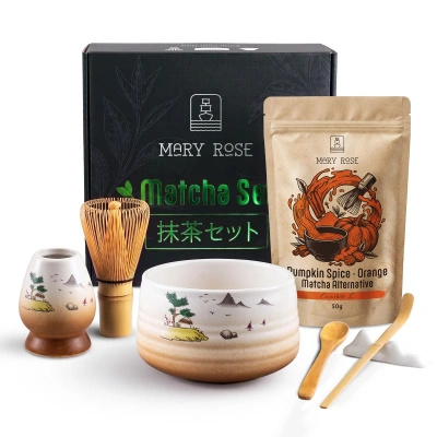 Dárková sada na přípravu Orange Matcha