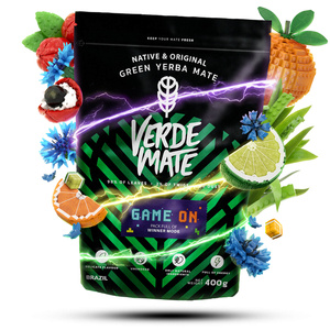 Sada Yerba Maté Verde Mate Game On 400g 0,4kg Kalabása + Bombilla