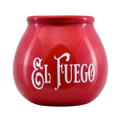 Keramická kalabása s logem El Fuego (červená) 300 ml