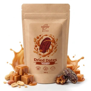 Nustino Bites – Sušené Datle – Caramel Peanut 100 g