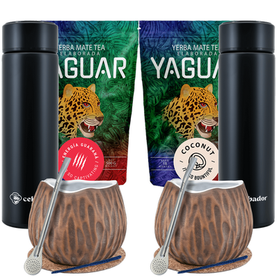 Yerba Mate Kokosová termoska pro dva 1000g