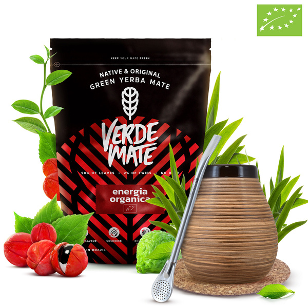Sada Yerba Maté Verde Mate 400g 0,4kg Kalabása + Bombilla