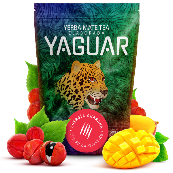 Sada Yerba Maté Yaguar 500g 0,5kg Yerbomos XL + Kalabása + Bombilla