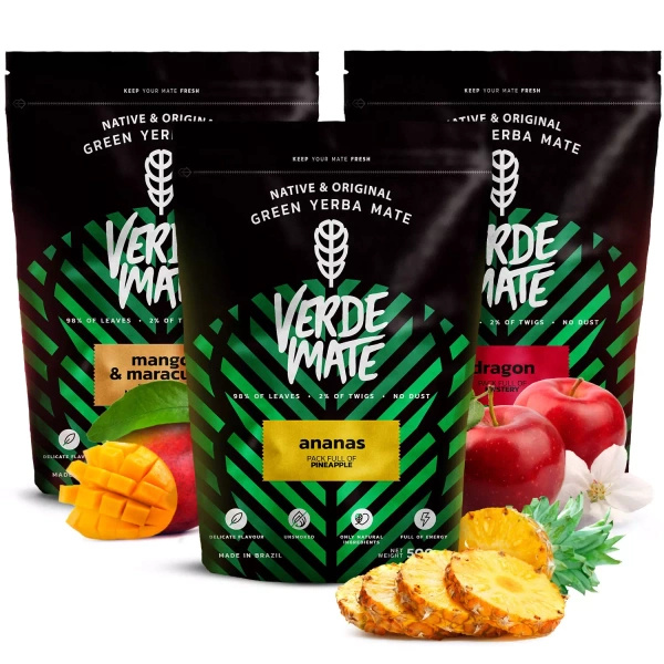Verde Mate Green yerba mate sada ovocné 3x500 1,5kg