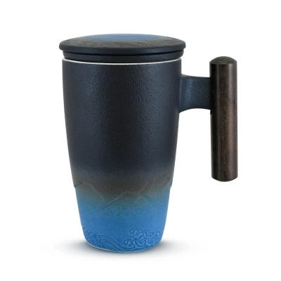 Keramický hrnek s víčkem a sítkem Mystea 300 ml