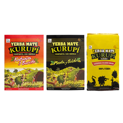 Set yerba mate Kurupi 3x500g
