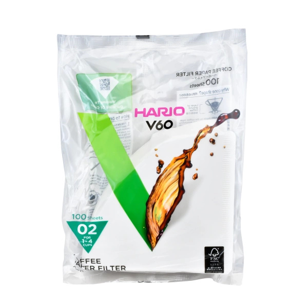 Papírové filtry pro dripper Hario V60-02 (100 kusů)