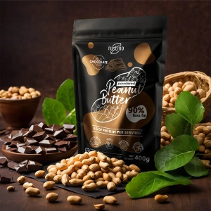 Sada práškového arašídového másla Nustino: Classic + Chocolate 2x400g