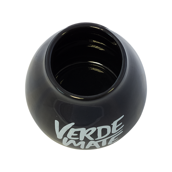 Keramická kalabasa s logem Verde Mate (černá) 350 ml