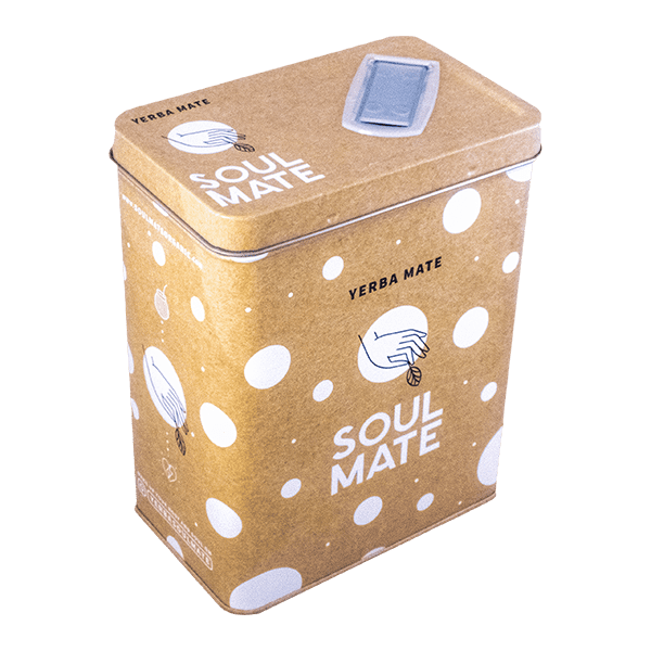 Yerbera – Plechovka + Soul Mate Orgánica Menta Limon 0,5 kg