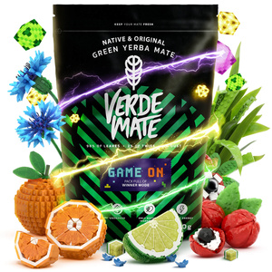 Sada Yerba Maté Verde Mate Game On 400g 0,4kg Kalabása + Bombilla
