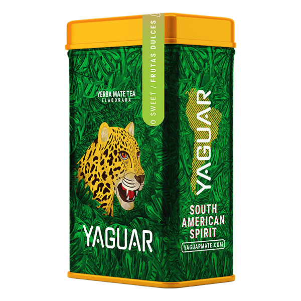 Yerbera – Plechovka + Yaguar Frutas Dulces 0,5 kg