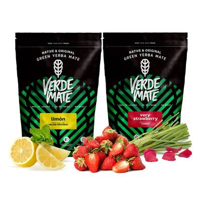 Yerba Verde Mate Limon Very Strawberry ovocný 1kg