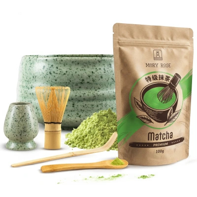 Sada na vaření čaje Matcha: matcha 100g + příslušenství