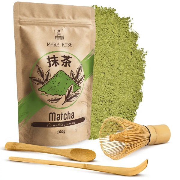 Sada Tradiční Matcha 100g + Chasen + Chashaku