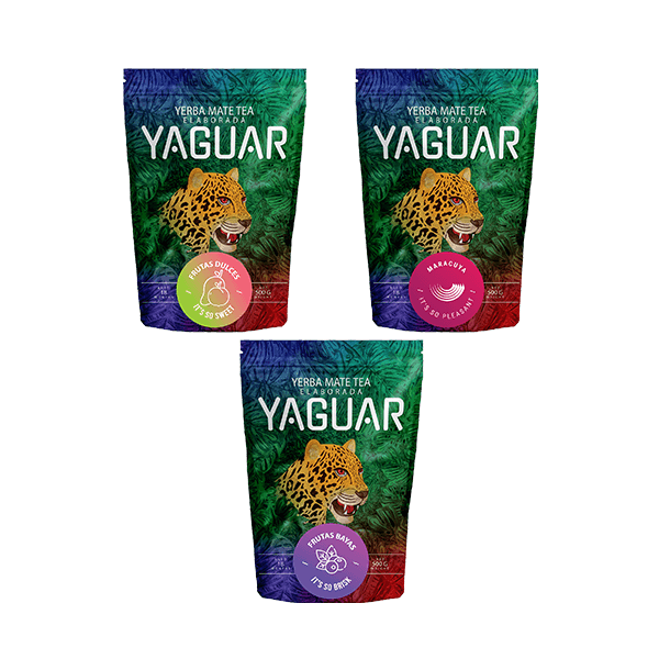 Sada ovoce Yerba Mate Yaguar Fruit 3x500g 1,5kg