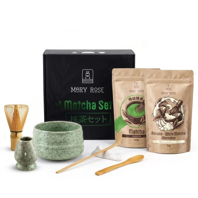 Dárková sada pro barevné Matcha Latte: Matcha + White Matcha + příslušenství