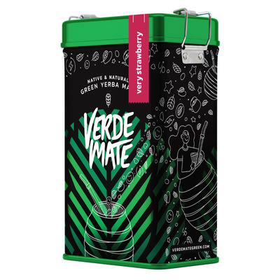 Yerbera – Plechovka + Verde Mate Green Very Strawberry 0,5 kg