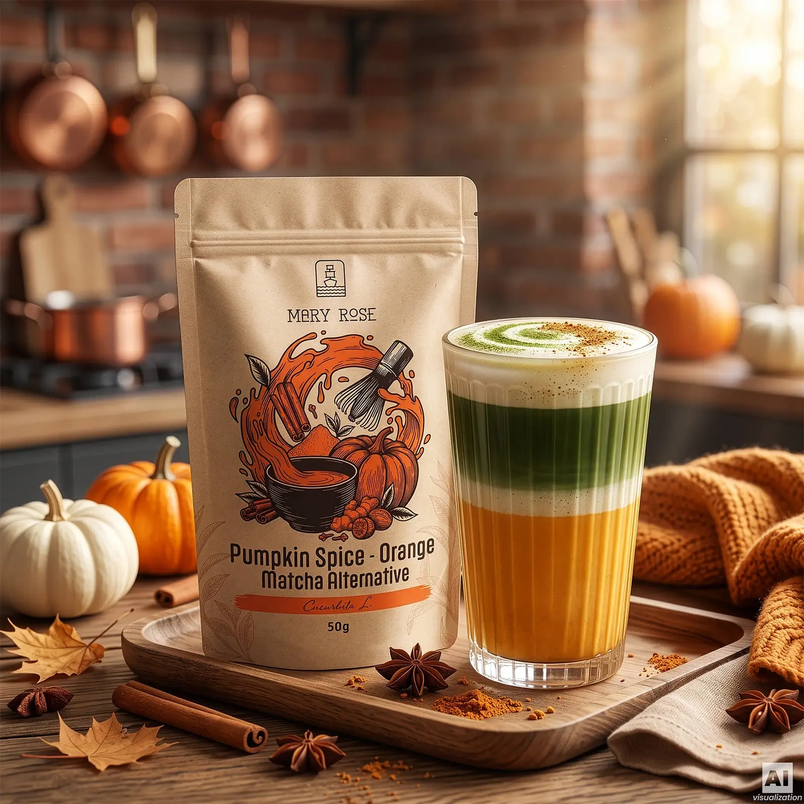 Mary Rose Orange Matcha Alternative Pumpkin Spice