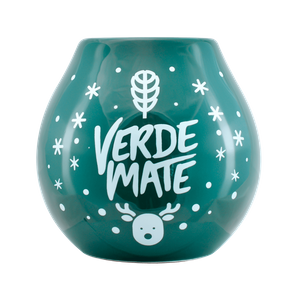 Keramická kalabasa s logem Verde Mate - Winter Time 350 ml