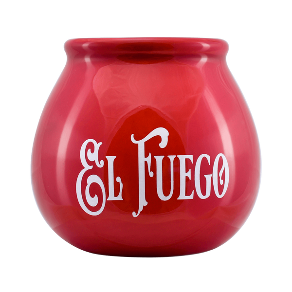El Fuego yerba mate sada keramická kalabasa bombilla