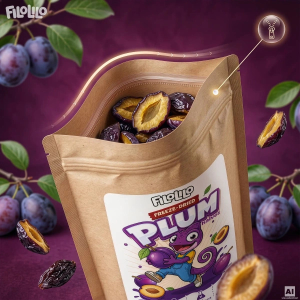 FiloLilo – Lyofilizované švestky (půlky) 20 g