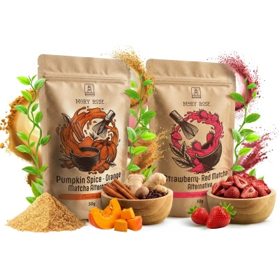 Sada barevných match: Red Matcha + Orange Matcha