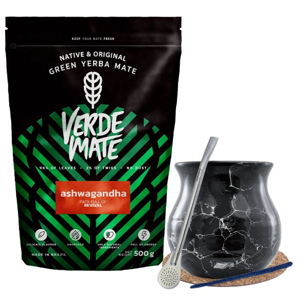 Kompletní sada pro Yerba Mate, matero, bombilla