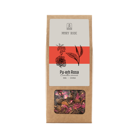 Mary Rose - Čaj Pu-erh Rosa - 50 g