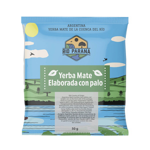 Yerba Mate Rio Parana sada 2x50g Kalabása + Bombilla