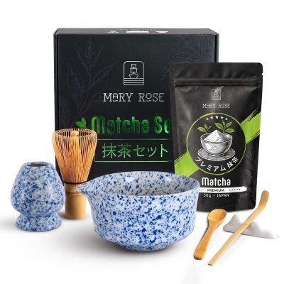 Dárková sada: prémiová japonská matcha + matchawan + bambusové příslušenství