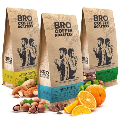 Sada Bro Coffee Roastery Brazil Samba + Brazil Guaxupe + Brazil Cerrado 3x1kg (3kg)