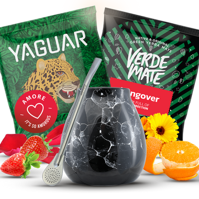 Sada příslušenství Yerba Mate Green Matero Bombilla