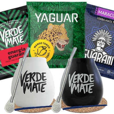 Yerba Mate Green Matero bombilla set pro dvě osoby