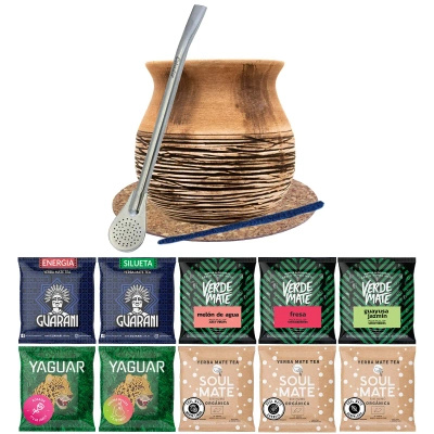 Sada Maté Kalabása Yerba Verde Mate Green 10x50