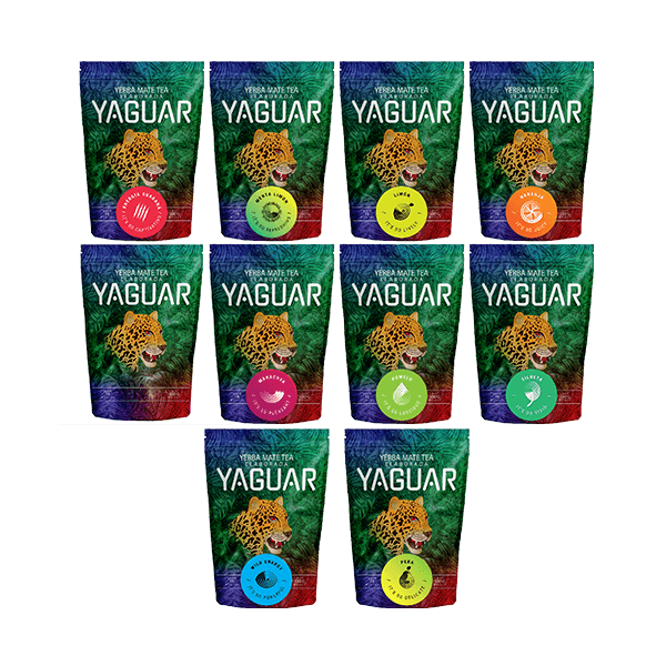 Mega sada Yerba Mate Yaguar Různé 10x 0,5 kg