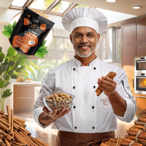 Nustino – Arašídové máslo v prášku – Cinnamon 400 g