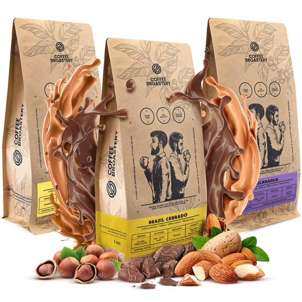 Sada Bro Coffee Roastery Colombia Medellin + Nicaragua Colibrí Azul + Brazil Cerrado 3x1kg (3kg)