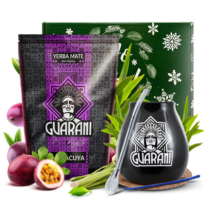 Dárková sada Yerba Mate Guarani Maracuya 0,5kg