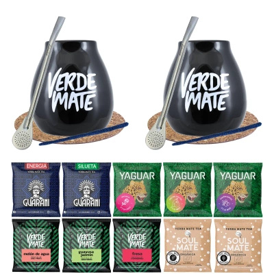 Sada pro dva Yerba Mate Tykev Bombilla 10x50g