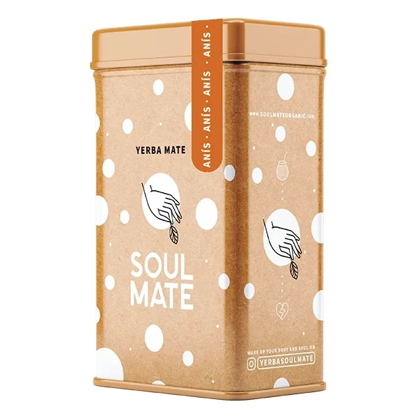 Yerbera – Plechovka + Soul Mate Orgánica Anís 0,5 kg