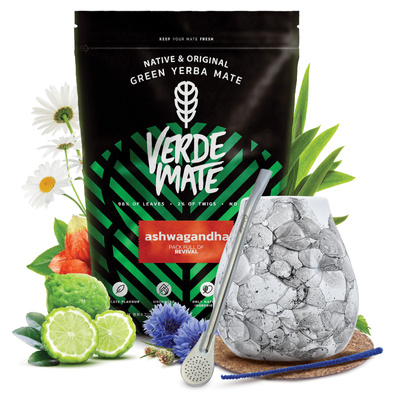 Sada Yerba Maté Verde Mate 500g 0,5kg Kalabása + Bombilla