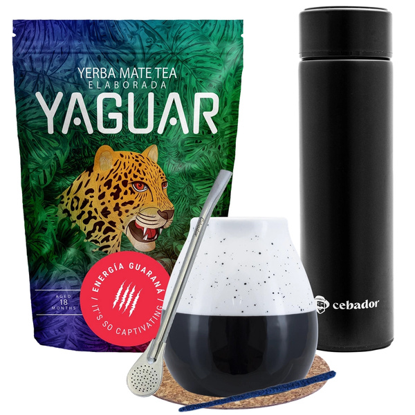 Sada Yerba Mate Yaguar Energia 500g + termoska