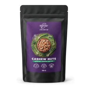 Nustino Crunch – pražené kešu ořechy – Spring Green Onion 100 g