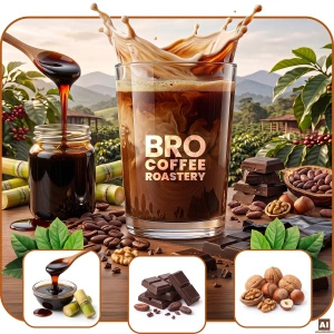 Bro Coffee Roastery – Zrnková káva Pure Crema 400 g
