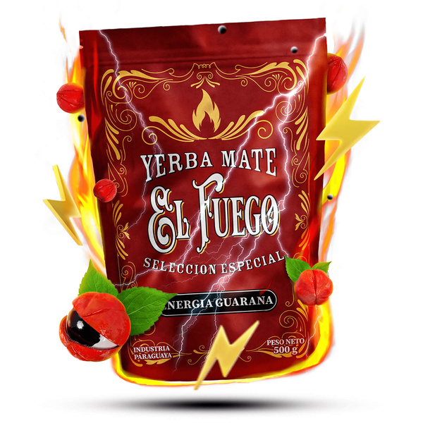 Yerba Mate zimní sada Verde Mate El Fuego 2x500g + příslušenství