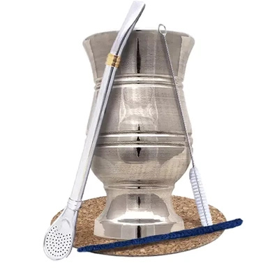 VELKÝ Palo Santo oholený ~250 ml Yerba Mate bombilla