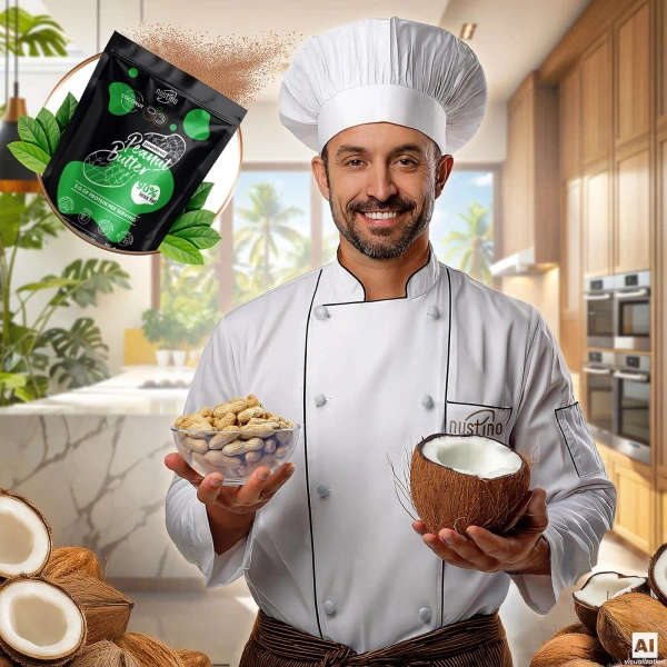 Nustino – Arašídové máslo v prášku – Coconut (bez přidaného cukru) 400 g